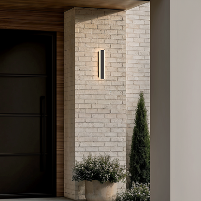 Strela Outdoor LED Wall Light – IP65 Waterproof, 3 Color Temperatures, Remote Dimming