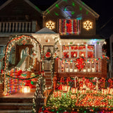 String of Christmas Lights, 181 ft 500 LED, 8 Modes, Green Wire, Indoor & Outdoor Use