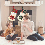 Plaid felt candy bag as a gift holder