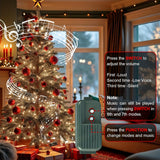 Musical string lights for a holiday garland