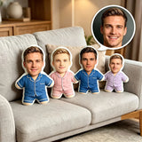 Custom pillow with picture, digital print on the plush face