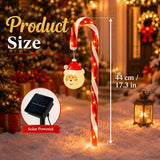 7/11pcs Solar Christmas Garden Light Set, IPX6 Outdoor Stake Lights with Santa Claus Ornaments, 8 Flashing Modes; Suitable for Courtyards, Residential Areas, Paths, Sidewalks, Driveways, Gardens, Walkways, Porches, And New Year Decor; 800 Lumens