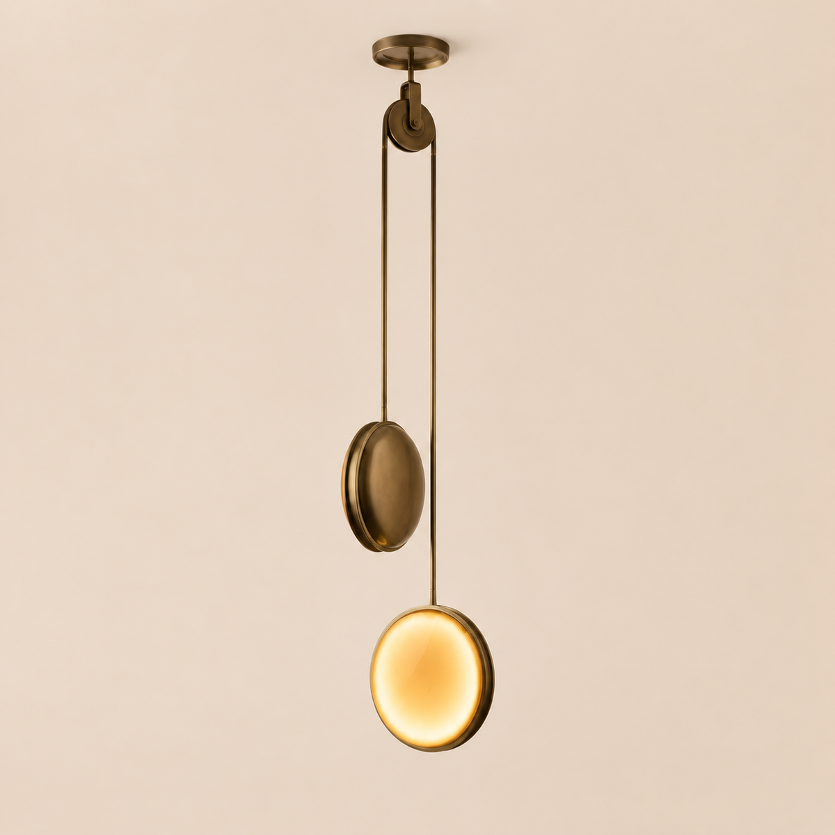 Monus Pulley Modern Pendant - Material Samples