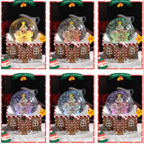 Gingerbread snow globe for a Christmas side table