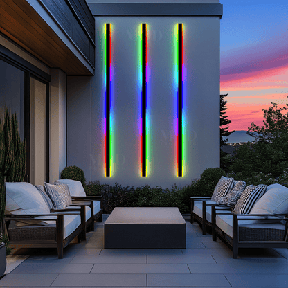 Haylen RGB – Outdoor Linear LED Wall Light, Color Changing, IP65 Waterproof