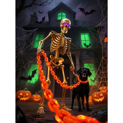 Halloween Solar LED Chain String Lights - Outdoor Décor