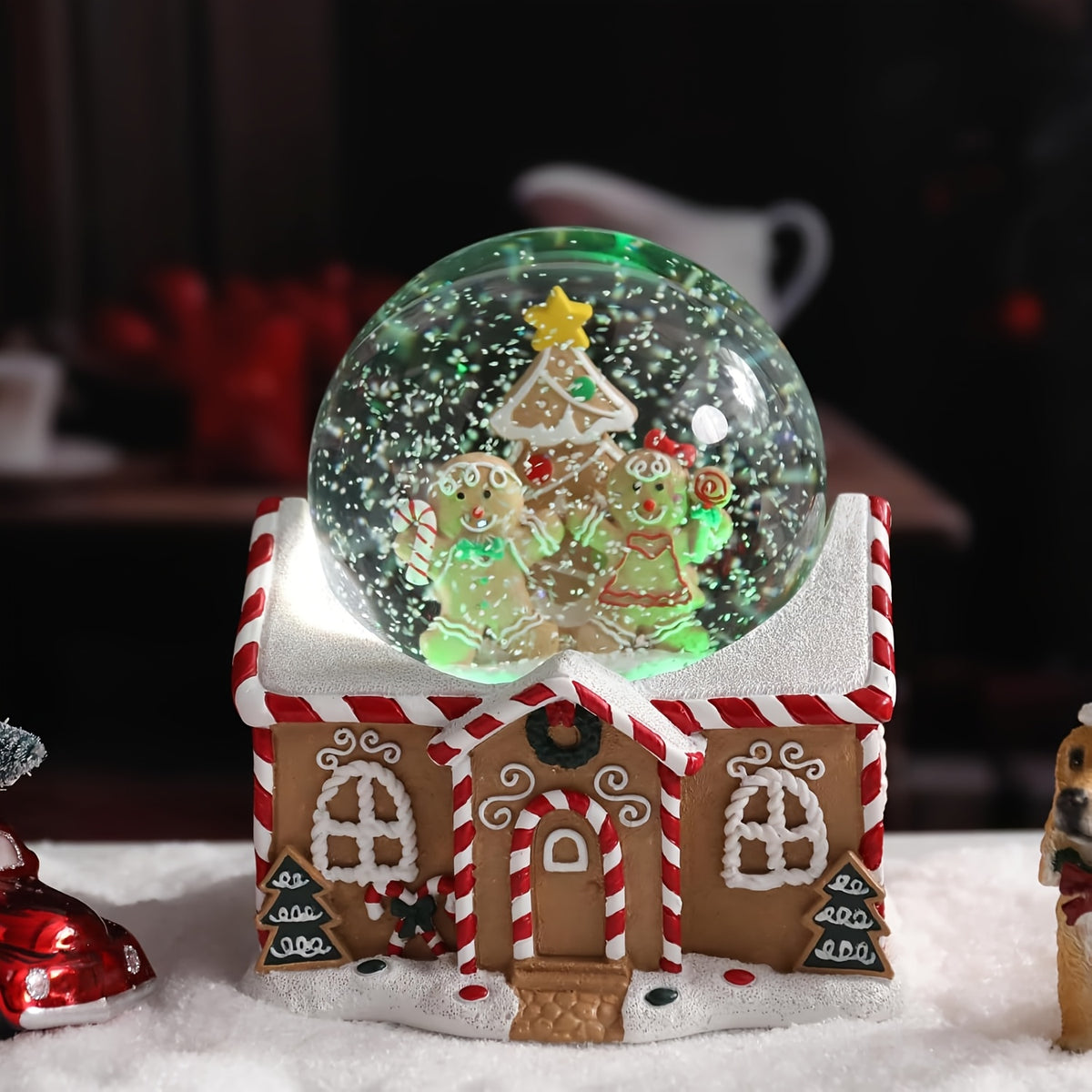 Light up Christmas snow globe, a festive gift idea