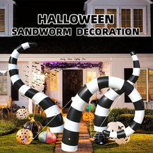 3-Pack Giant Inflatable Halloween Snake Decorations - Outdoor Yard Decor