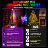 Outdoor LED Christmas tree with music sync light effects