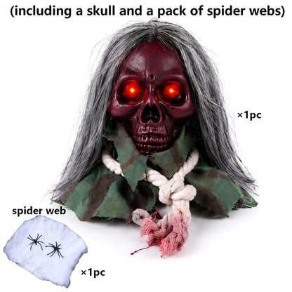 Walking skull decoration, additional view