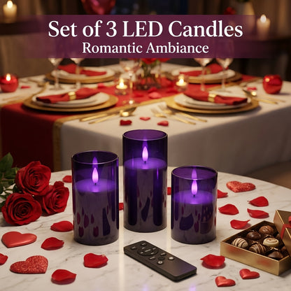 Flameless LED Candle Lamp Set - Halloween Ambiance Lighting