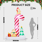 Christmas Inflatables, 10 ft Santa Sleigh Archway, Lighted Christmas Decorations Inflatable