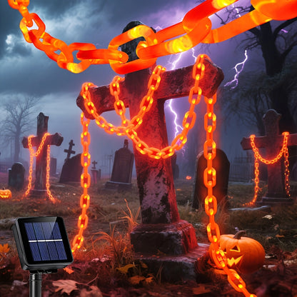 Halloween Solar LED Chain String Lights - Outdoor Décor