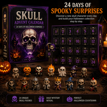 Halloween advent calendar with 24 skull figures, product photo 2