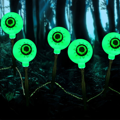 Solar Halloween Eyeball Lights - Outdoor Yard Decorations