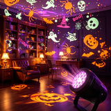 Halloween firewood lamp style projector light