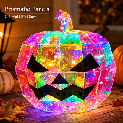 Color changing pumpkin light in a purple phase
