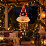 Christmas Decorations, Set of 3 LED Santa Hat Lights with Hooks, Indoor Window & Porch Decor