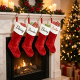 Plush stocking as a gift bag