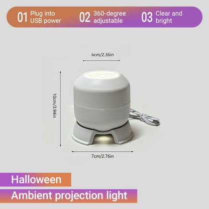 Halloween Tabletop Projection Lamp - Indoor Home Decoration Light
