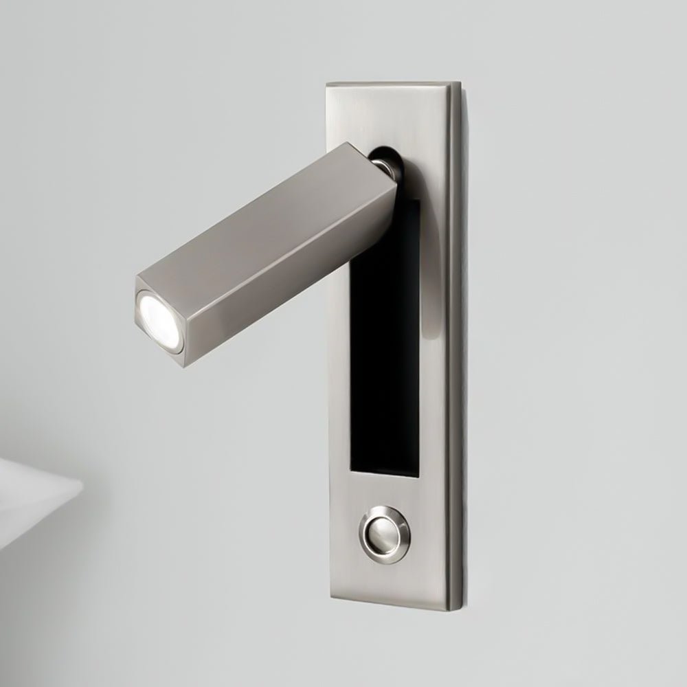 Sorin Bedside Reading Lights Wall Mounted, Recessed Wall Sconce, Fold-Flat, Warm 3000K, Bedroom