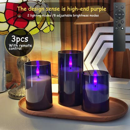 Flameless LED Candle Lamp Set - Halloween Ambiance Lighting