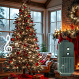Clear mini Christmas lights for an indoor tree