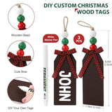 Thick knit Christmas stocking, close view