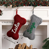 Custom name Christmas stocking in white
