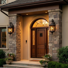Vintage Outdoor Porch Light, Window Paper-Cut LED, Waterproof, Hallway & Patio