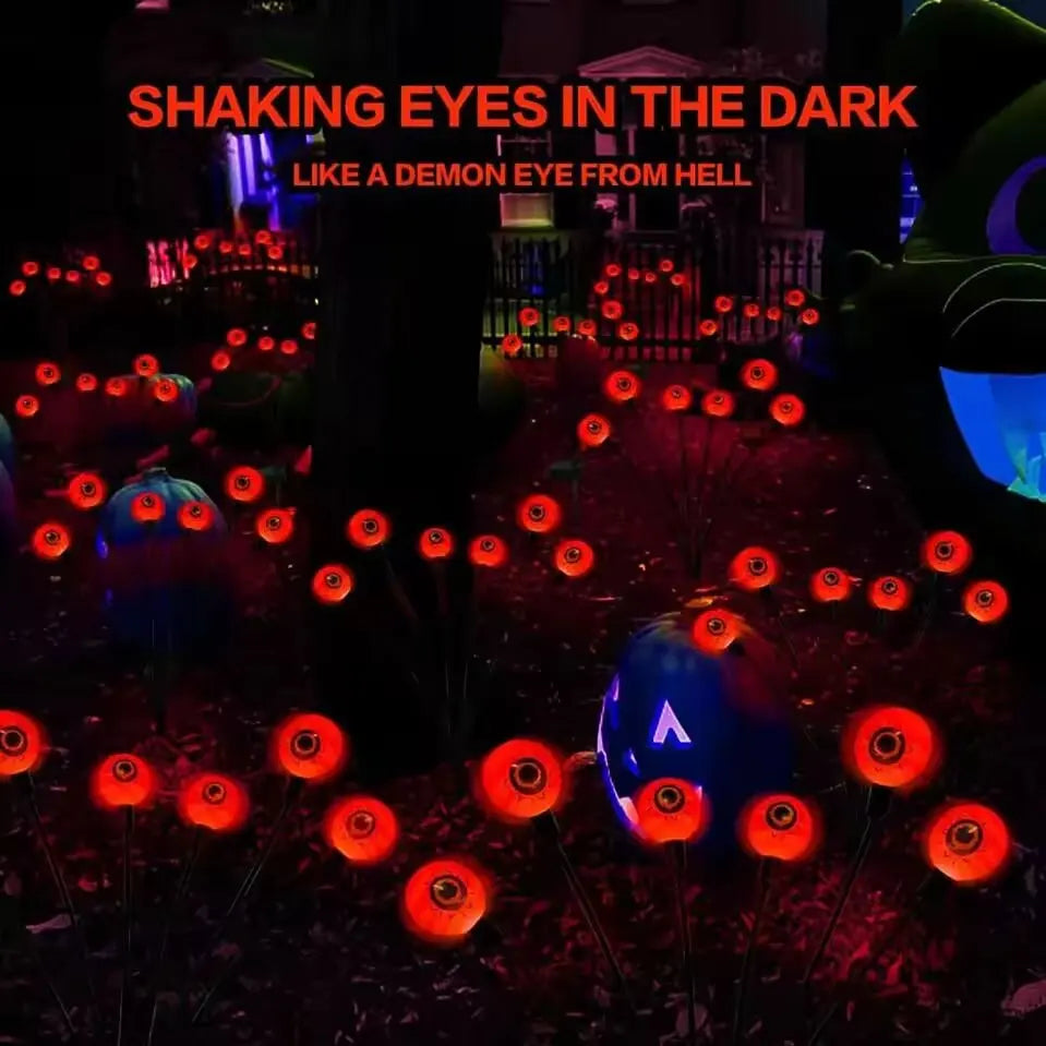 Red solar Halloween eyeball lights variant