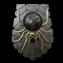 Spider eyeball doorbell mounted on a door