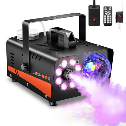 Top view of a black iron fog machine body