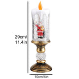 Christmas flameless candle lamp with built-in music