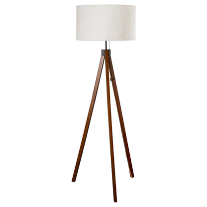 Pull-chain switch detail on tripod floor lamp