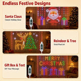 App controlled LED curtain lights in multicolor