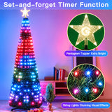 Smart Christmas tree lights in 5.2, 5.9 and 6.9 ft sizes