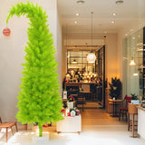 Bendable Christmas tree for a shop window display