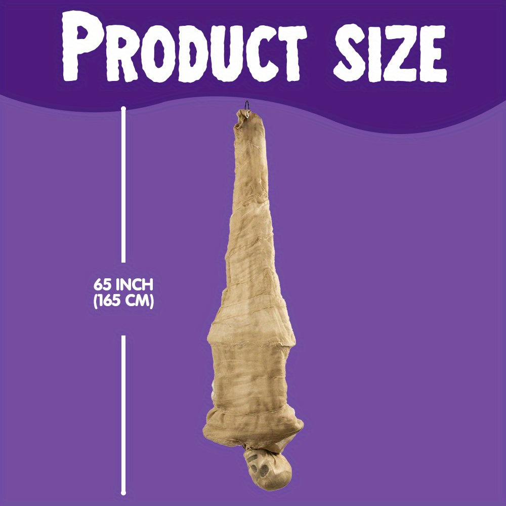 Hanging Halloween corpse prop, life-size polyester build
