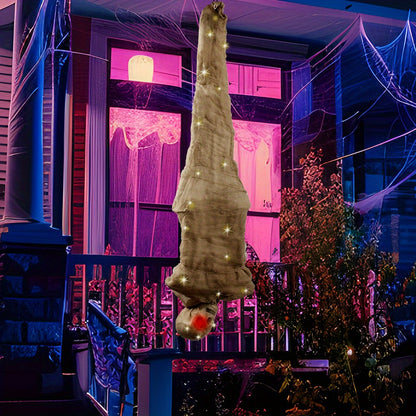 Battery powered hanging cocoon corpse prop for Halloween