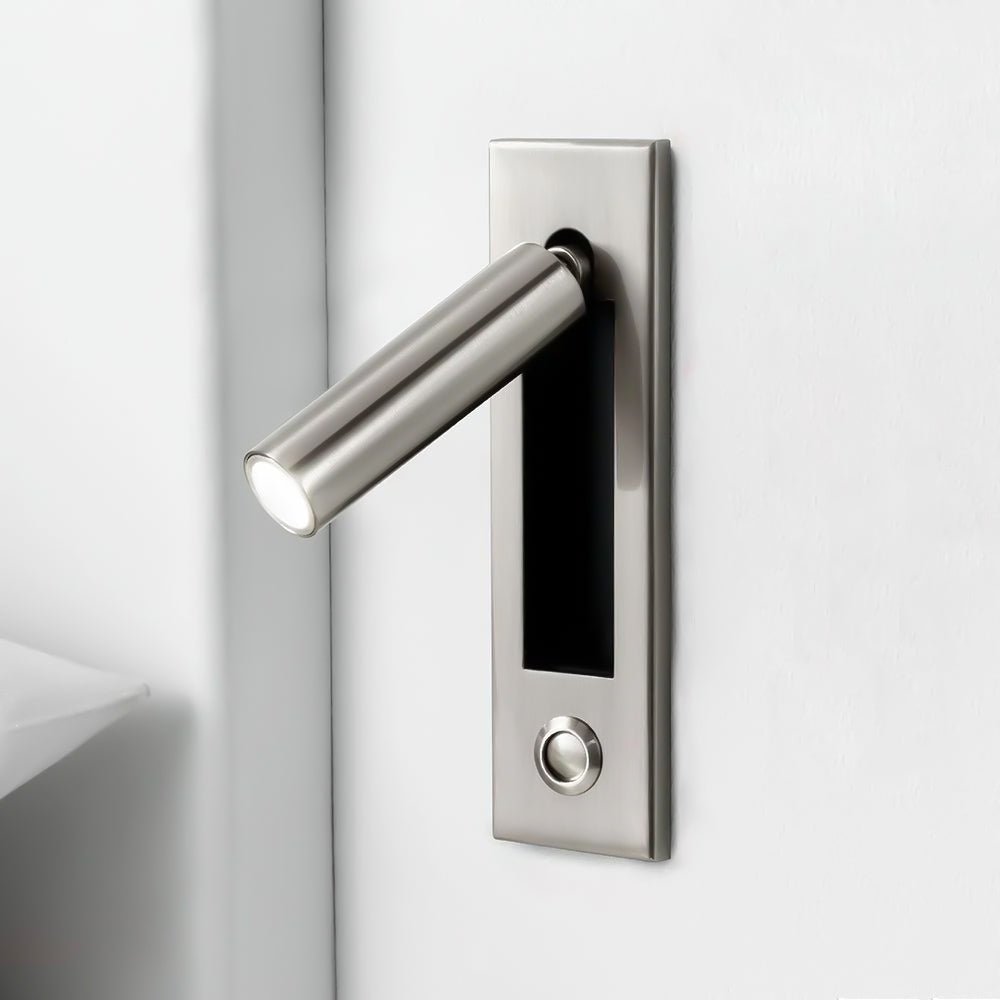 Sorin Bedside Reading Lights Wall Mounted, Recessed Wall Sconce, Fold-Flat, Warm 3000K, Bedroom