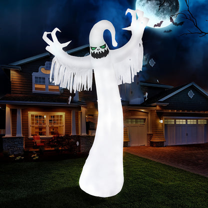 9.85-foot inflatable ghost Halloween yard decoration, front view