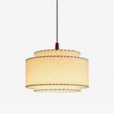 Halvor Pendant Lighting for Kitchen Island, Tiered Linen-Look Fabric Shade, Adjustable Cord