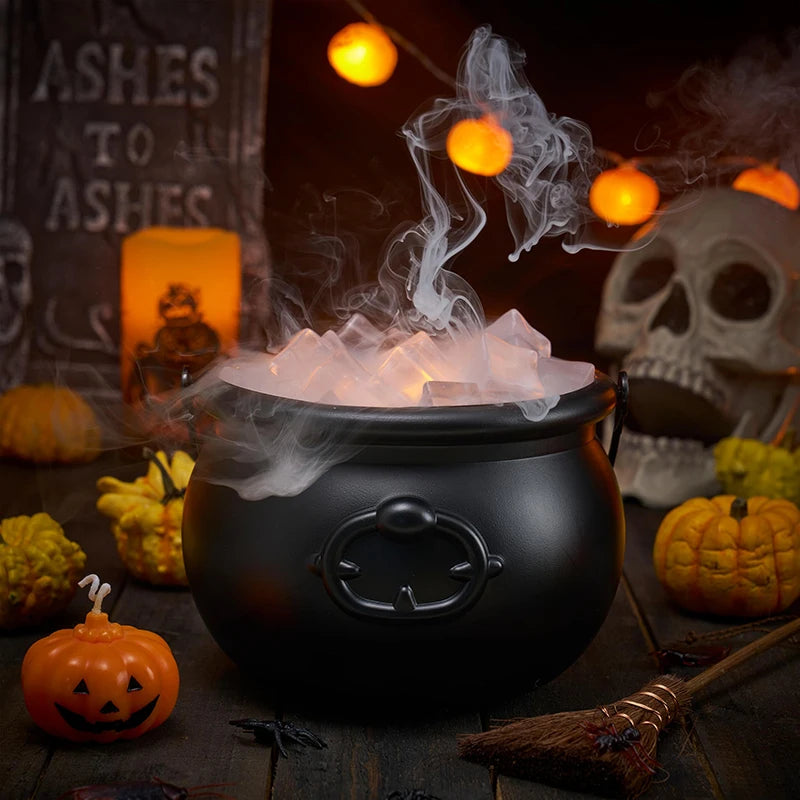 Witch cauldron bowl displayed on a table
