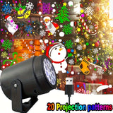 LED Christmas projection light with USB power