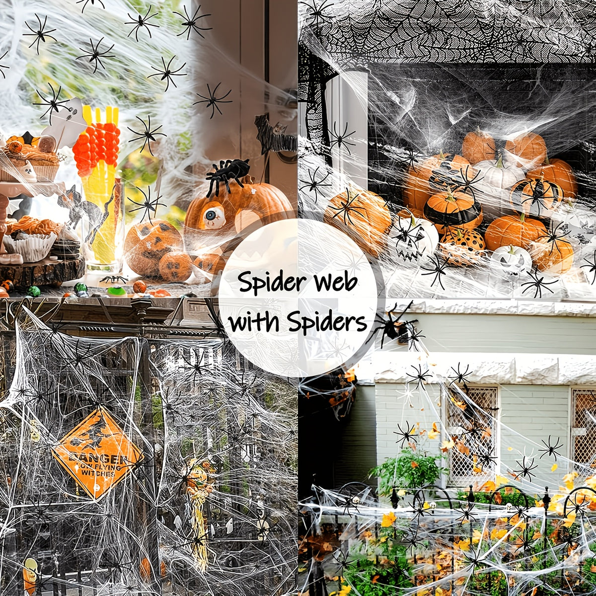Close view of the cobweb fabric texture