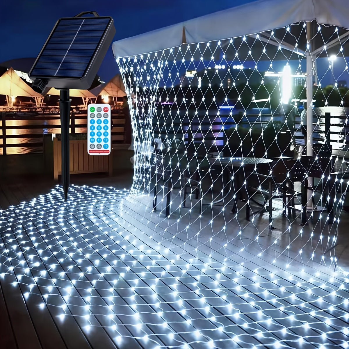 Solar net lights included accessories