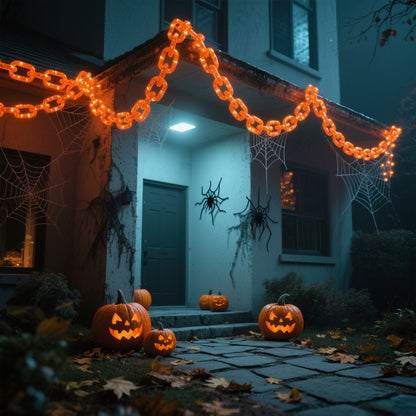 Halloween Solar LED Chain String Lights - Outdoor Décor