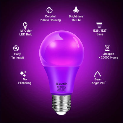 A19 LED Color Light Bulb - E26/E27 Holiday Party Lighting