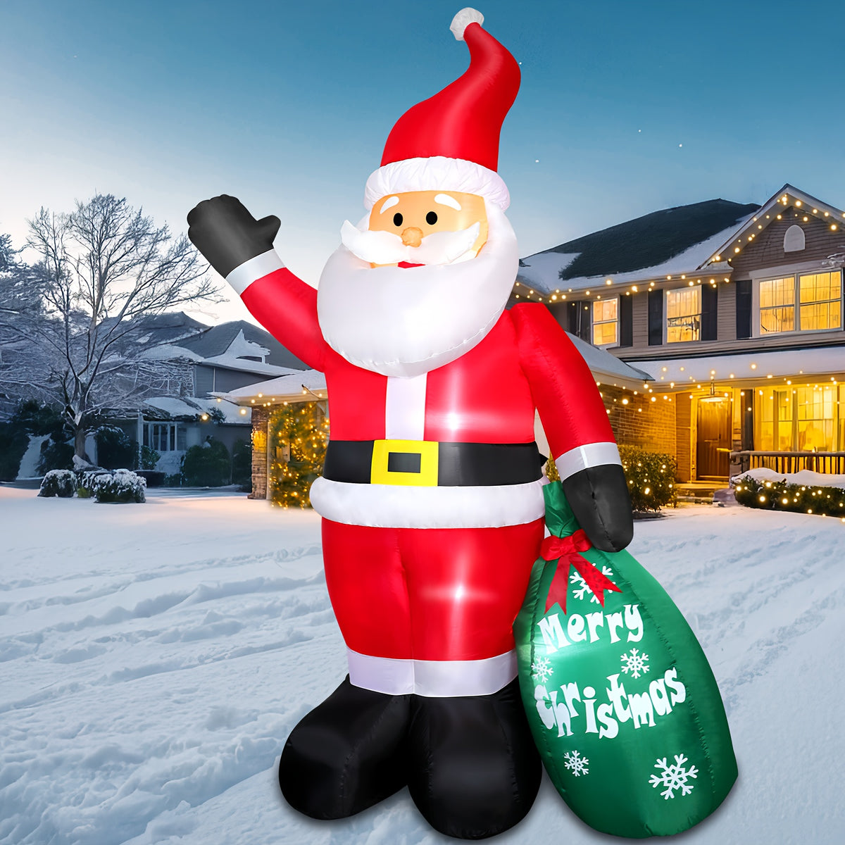 7 ft Christmas inflatable Santa Claus for the front yard